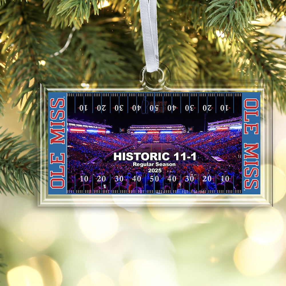 Ole Miss Rebels - Historic 11-1 Party in the Sip Ornament & Bag Tag