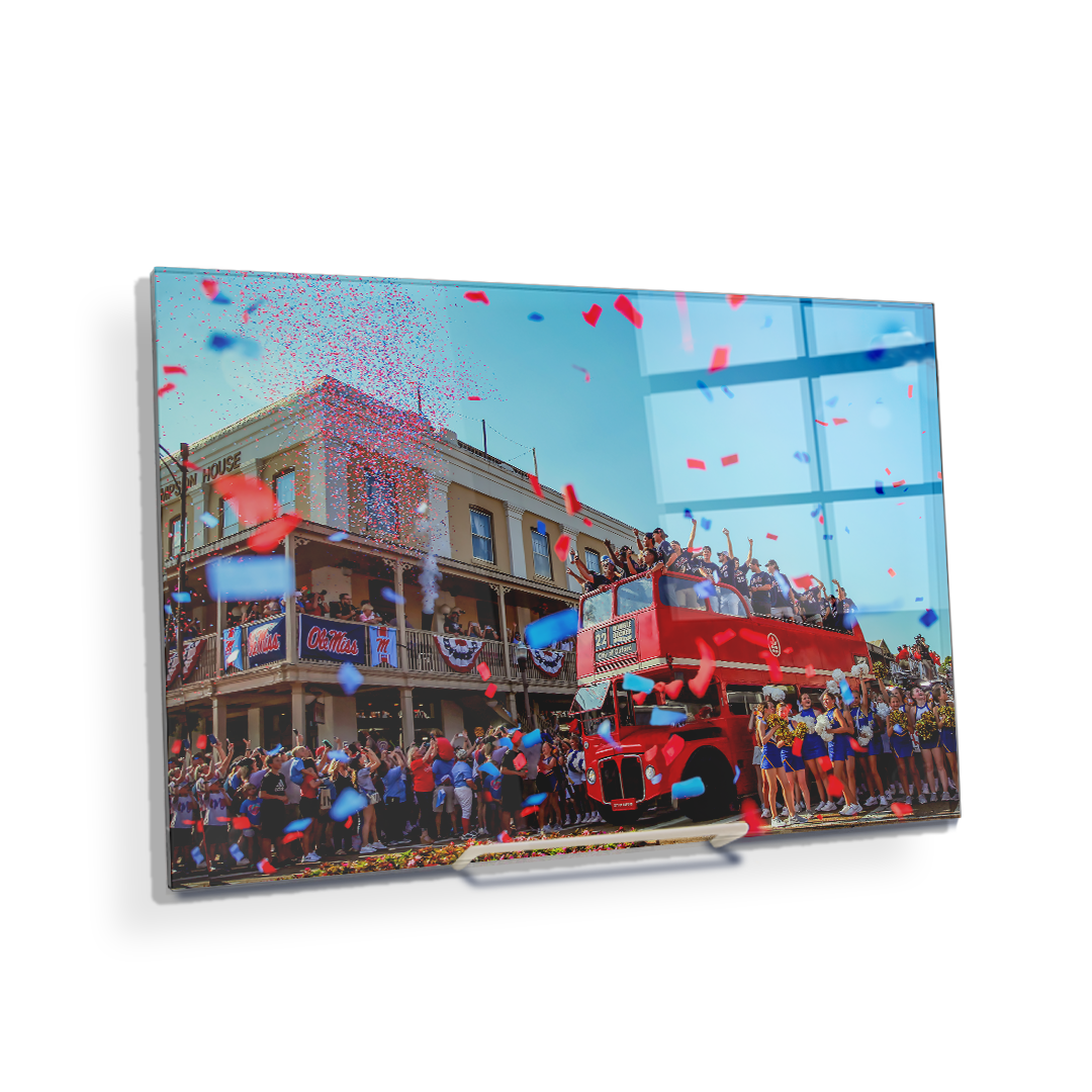 Ole Miss Rebels - Double Decker Parade of Champions - College Wall Art #Canvas