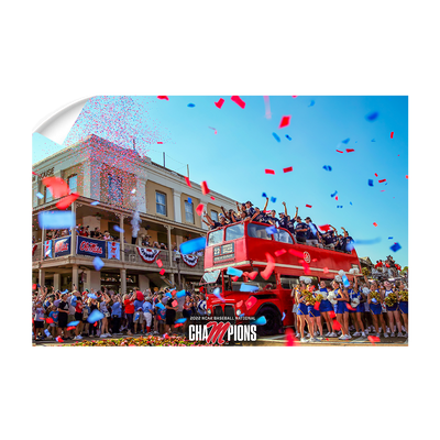 Ole Miss Rebels - NCAA Baseball National Parade of Champions - College Wall Art # Wall Decal