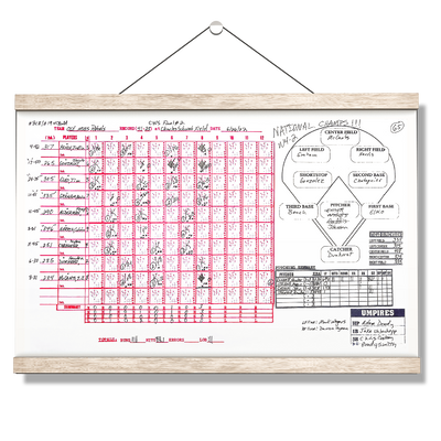 Ole Miss Rebels - National Champs Scorecard - College Wall Art #Hanging Canvas