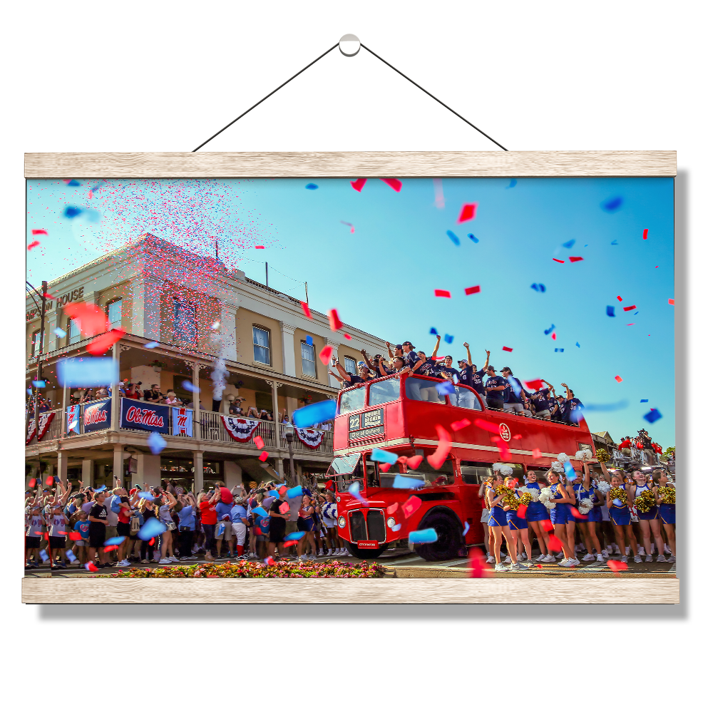 Ole Miss Rebels - Double Decker Parade of Champions - College Wall Art #Canvas