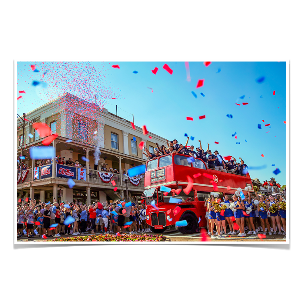 Ole Miss Rebels - Double Decker Parade of Champions - College Wall Art #Canvas