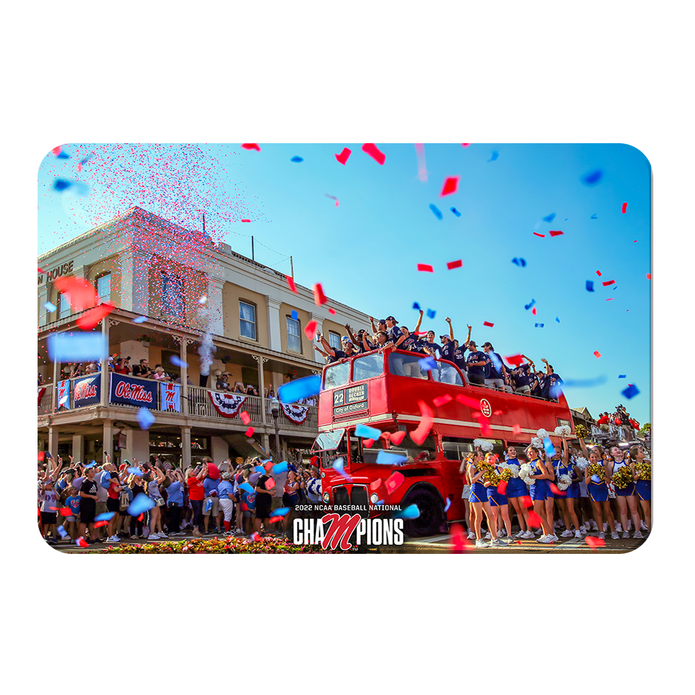 Ole Miss Rebels - NCAA Baseball National Parade of Champions - College Wall Art #Canvas