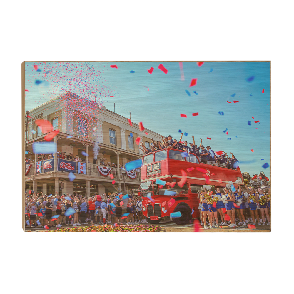 Ole Miss Rebels - Double Decker Parade of Champions - College Wall Art #Canvas
