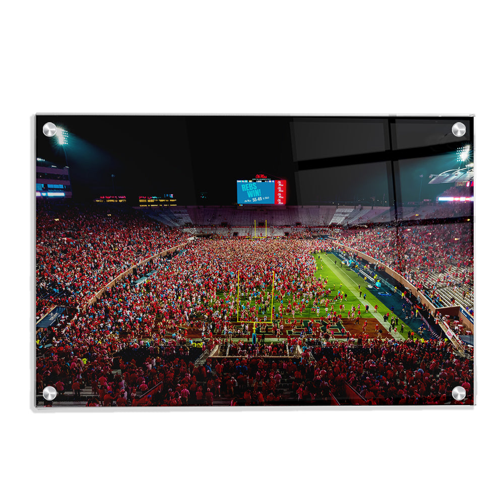 Ole Miss Rebels - Reb's Win! - College Wall Art #Canvas