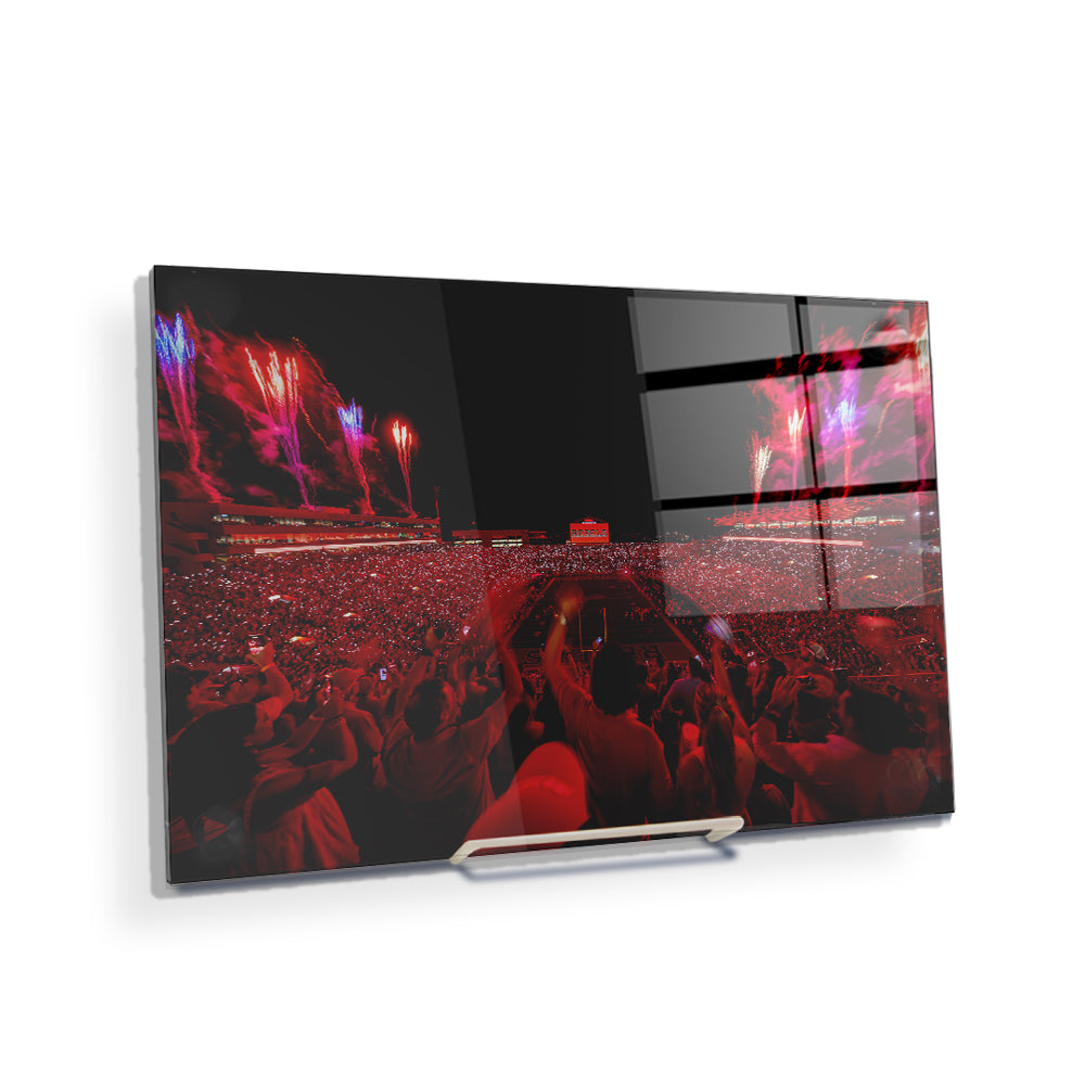 Ole Miss Rebels - Rebel Red Light Up Vaught-Hemingway - College Wall Art #Canvas
