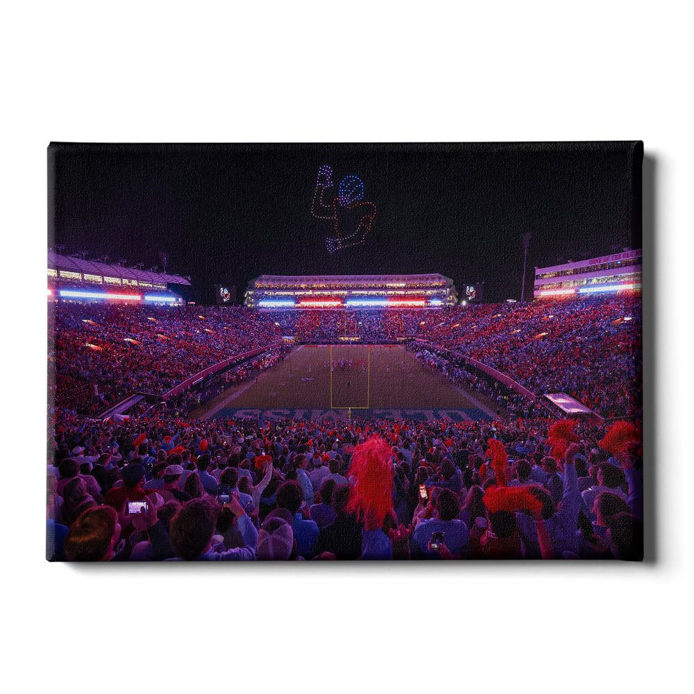 Ole Miss Rebels - Football Drones - College Wall Art #Canvas