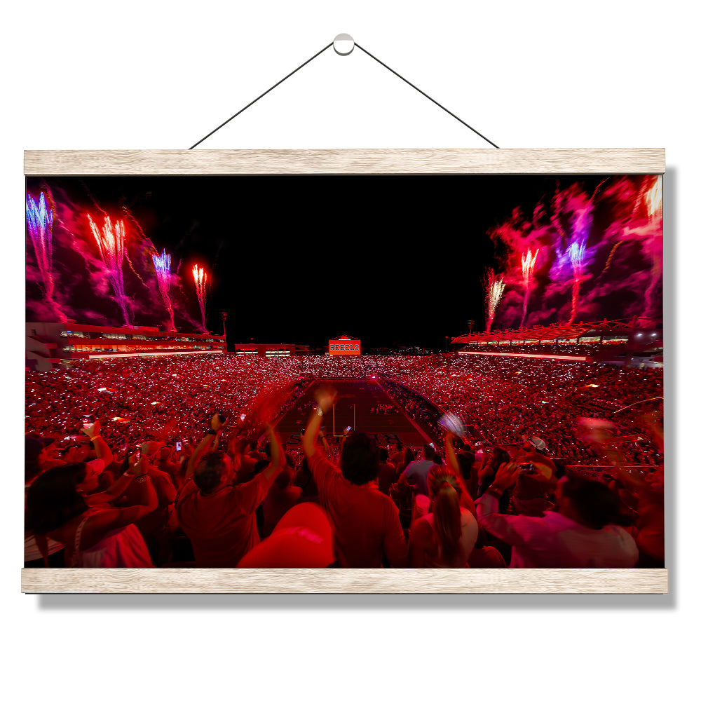 Ole Miss Rebels - Rebel Red Light Up Vaught-Hemingway - College Wall Art #Canvas