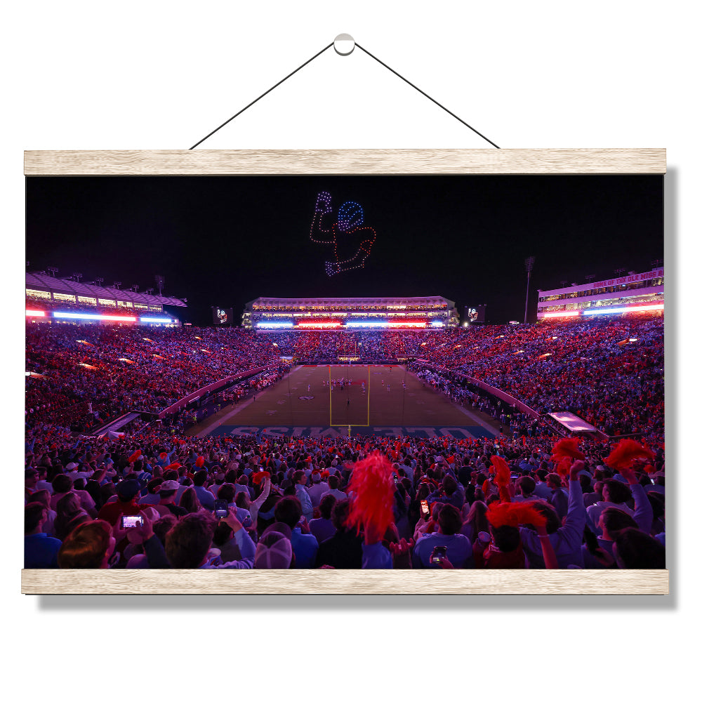 Ole Miss Rebels - Football Drones - College Wall Art #Canvas