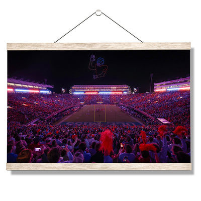 Ole Miss Rebels - Football Drones - College Wall Art #Hanging Canvas