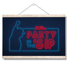 Ole Miss Rebels - Neon Party in the SIP - College Wall Art #Hanging Canvas
