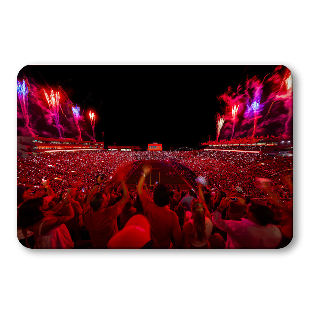 Ole Miss Rebels - Rebel Red Light Up Vaught-Hemingway - College Wall Art #Canvas