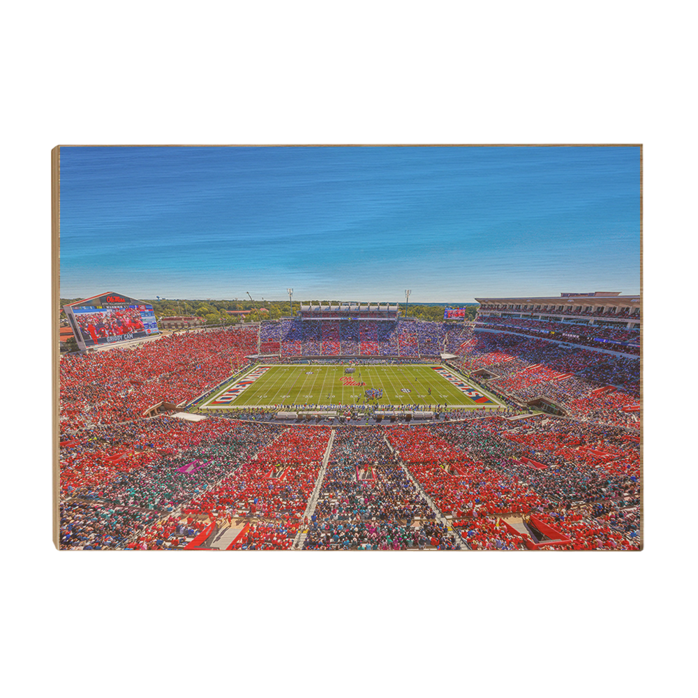 Ole Miss Rebels - Ole Miss Stripe Out - College Wall Art #Canvas