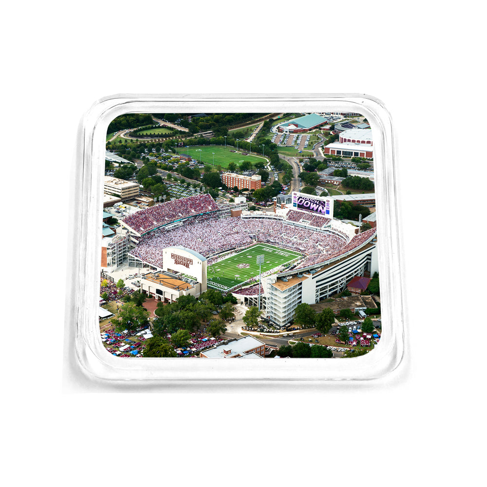 Mississippi State Bulldogs - Touchdown Aerial Davis Wade Stadium Drink Coaster