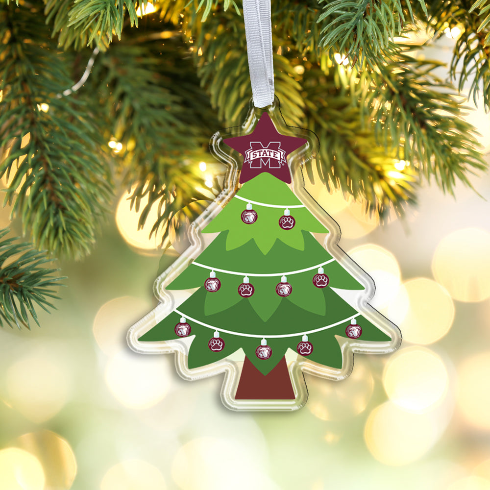 Mississippi State Bulldogs  - Mississippi State Christmas Tree Ornament