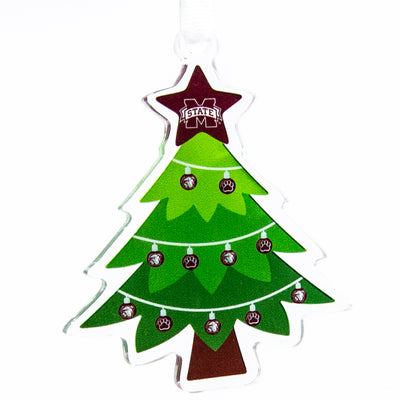 Mississippi State Bulldogs  - Mississippi State Christmas Tree Ornament