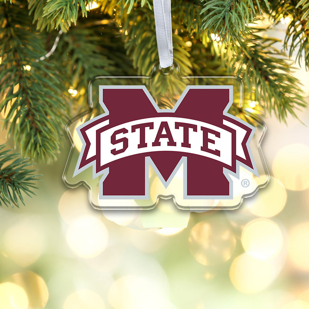 Mississippi State Bulldogs  - M State Ornament & Bag Tag