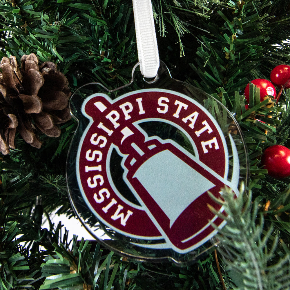 Mississippi State Bulldogs  - Mississippi State Cow Bell Ornament & Bag Tag