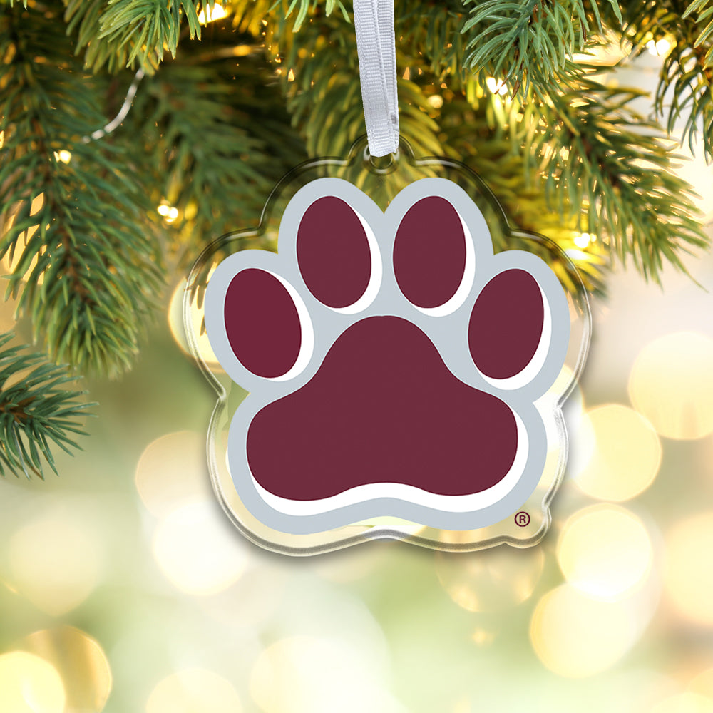 Mississippi State Bulldogs  - Mississippi State Paw Ornament & Bag Tag