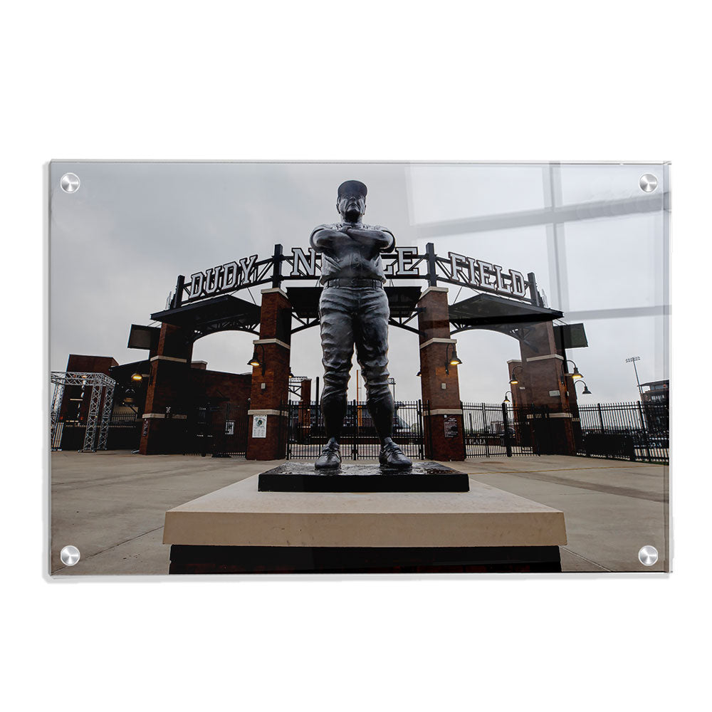 Mississippi State Bulldogs - Ron Polk Statue - College Wall Art #Canvas