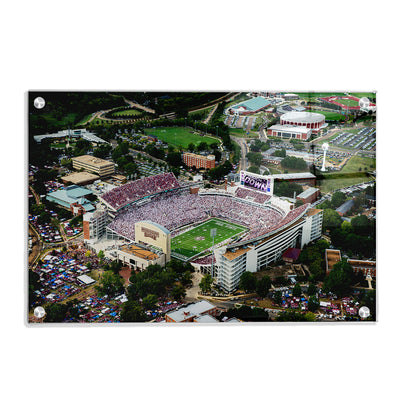 Mississippi State Bulldogs - Touchdown Aerial Davis Wade Stadium - College Wall Art #Acrylic