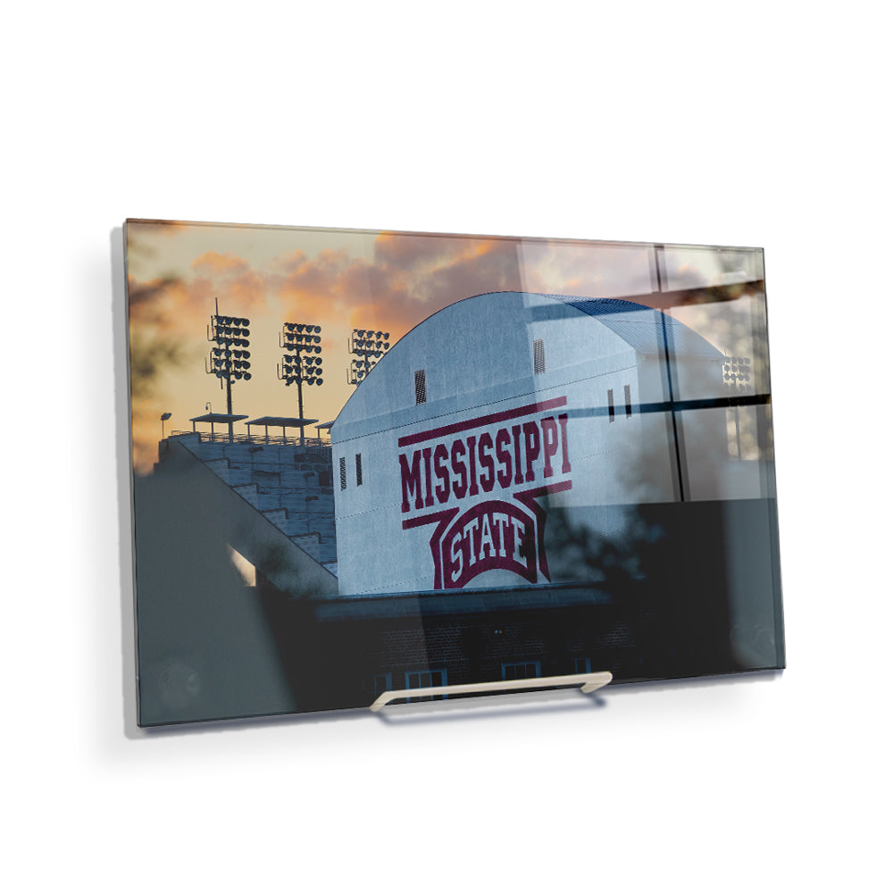 Mississippi State Bulldogs - Mississippi State Sunset - College Wall Art #Canvas