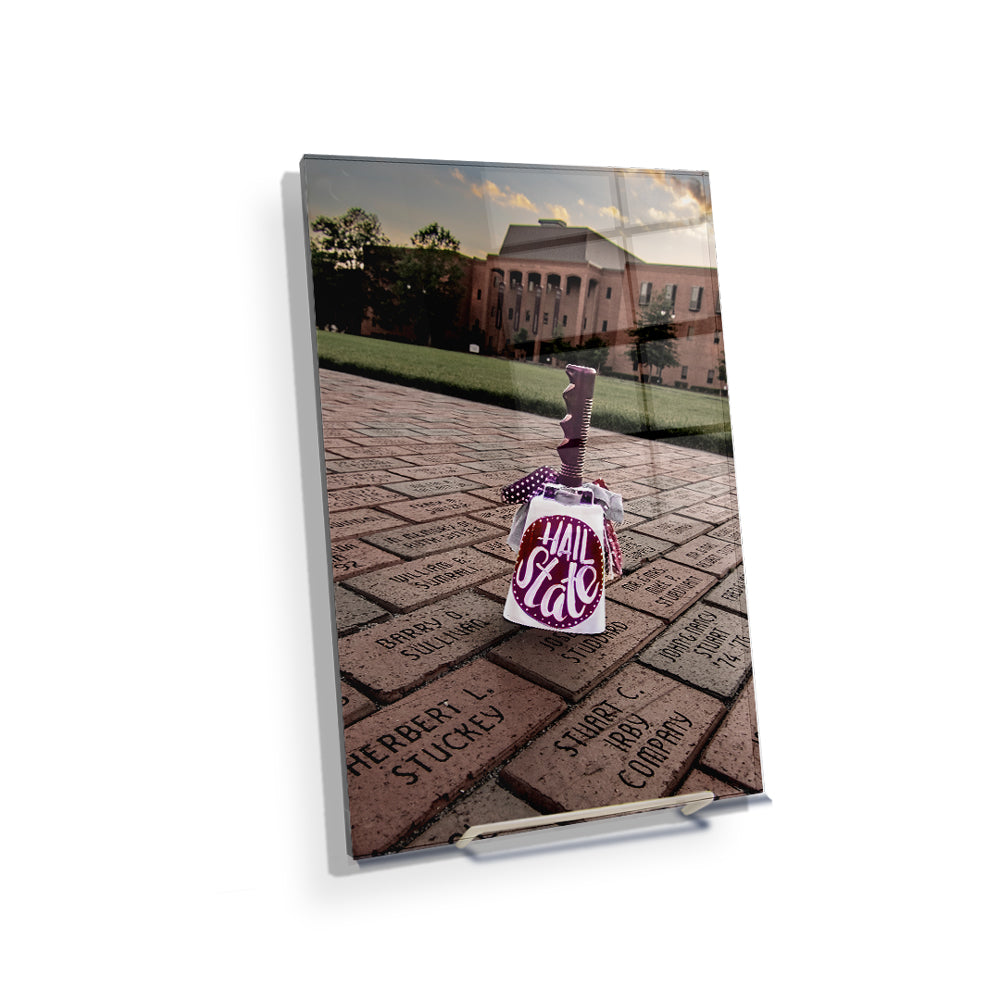Mississippi State Bulldogs - Hail State Cowbell - College Wall Art #Canvas