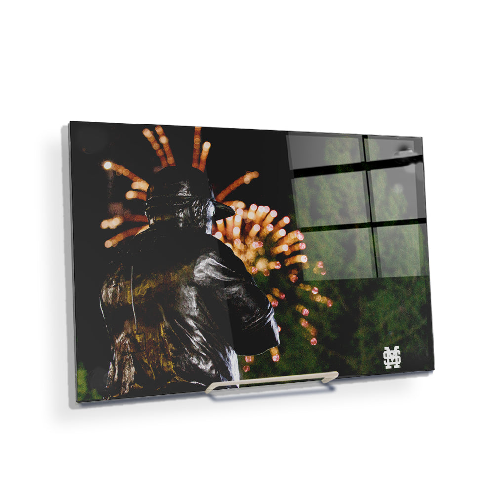 Mississippi State Bulldogs - Polk Fireworks - College Wall Art #Canvas