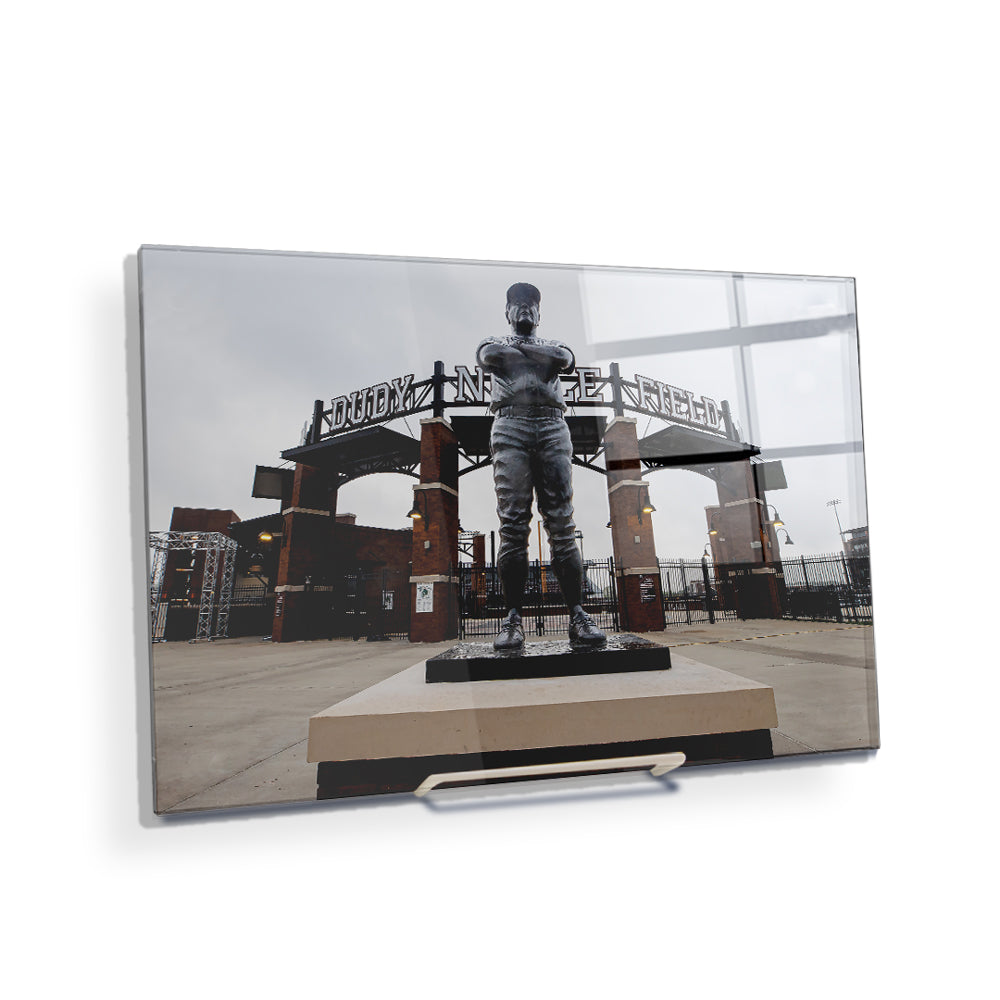 Mississippi State Bulldogs - Ron Polk Statue - College Wall Art #Canvas