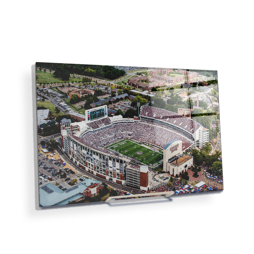 Mississippi State Bulldogs - Aerial Davis Wade Stadium - College Wall Art #Canvas