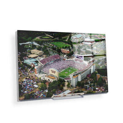 Mississippi State Bulldogs - Touchdown Aerial Davis Wade Stadium - College Wall Art #Acrylic Mini