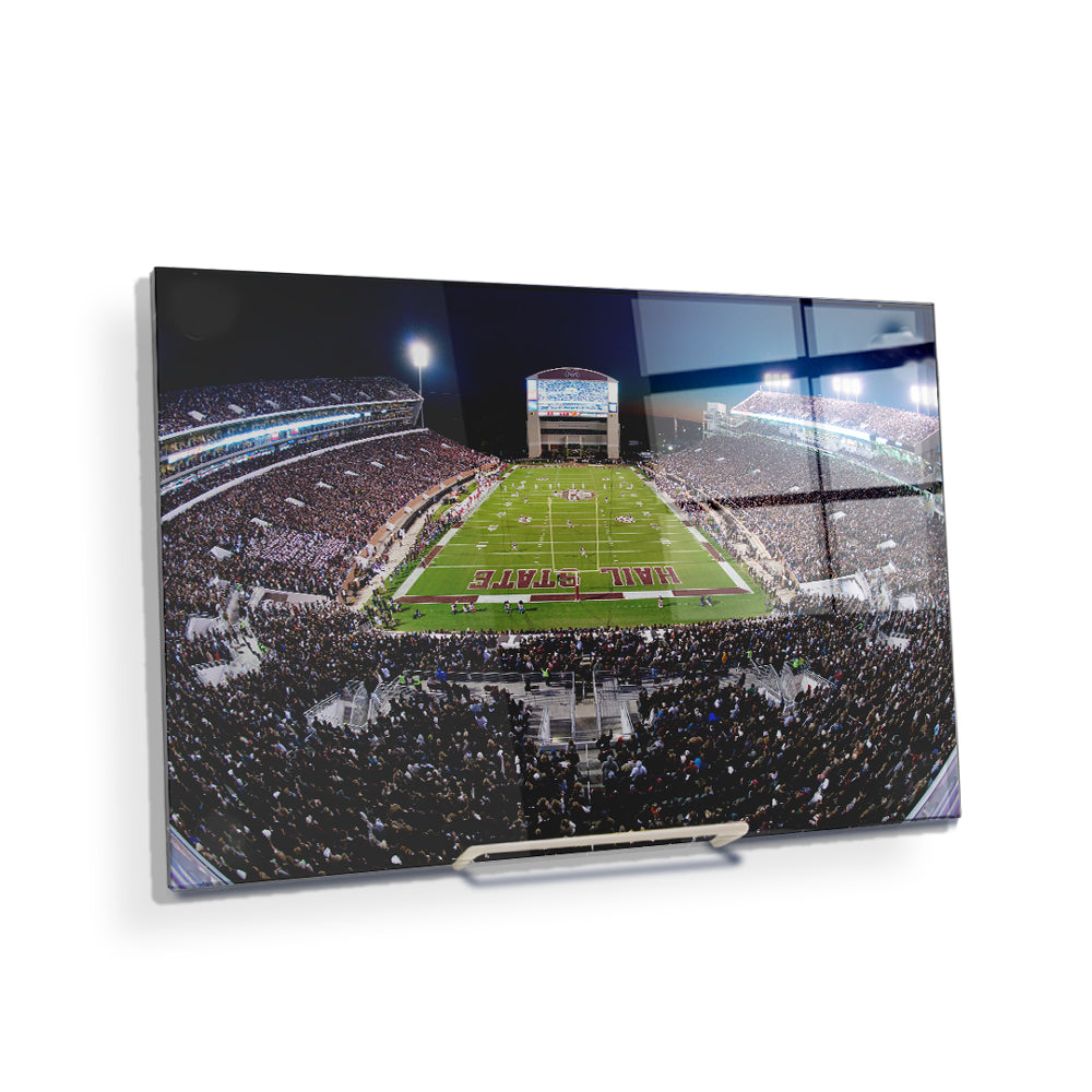 Mississippi State Bulldogs - Davis Wade Stadium Sunset - College Wall Art #Canvas