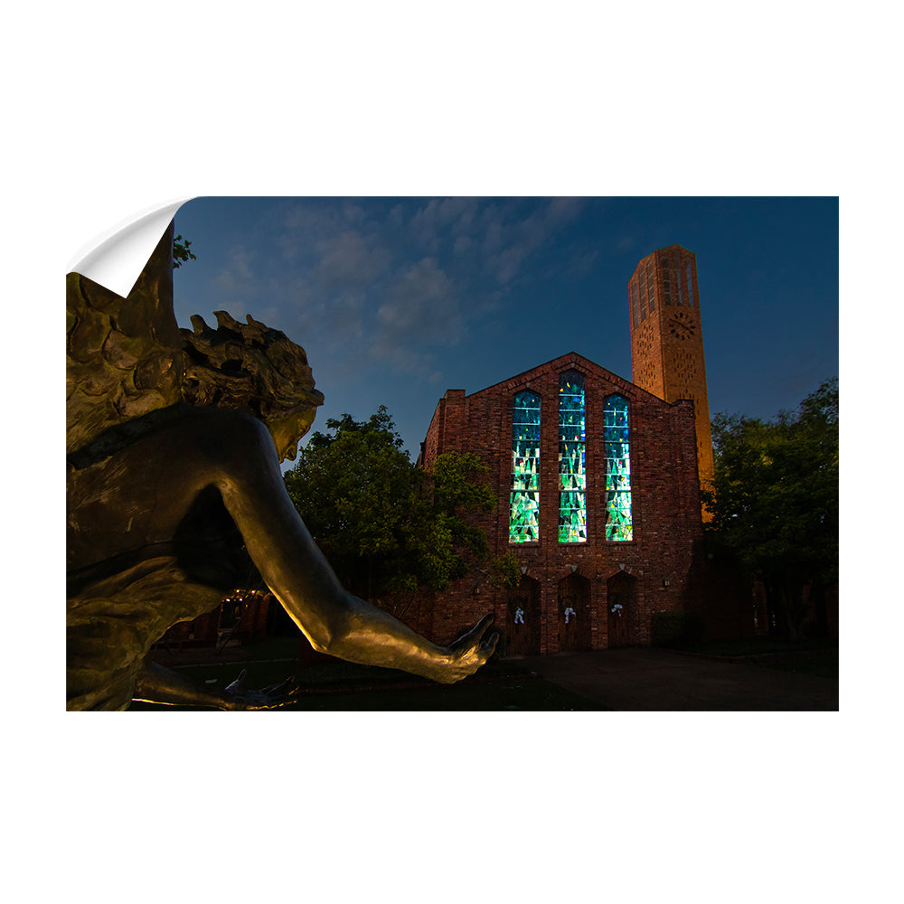 Mississippi State Bulldogs - The Chapel's Angel - College Wall Art #Canvas