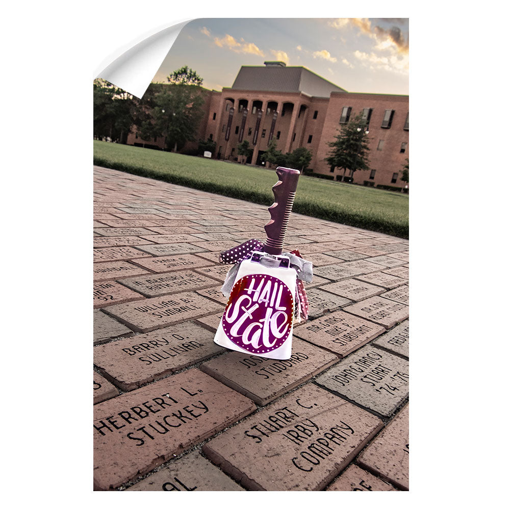 Mississippi State Bulldogs - Hail State Cowbell - College Wall Art #Canvas