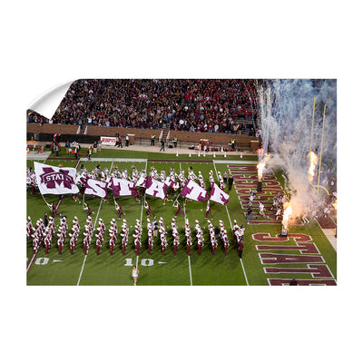 Mississippi State Bulldogs - Enter M Canvas - College Wall Art #Wall Decal