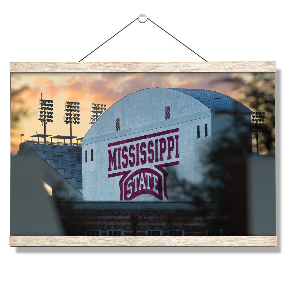 Mississippi State Bulldogs - Mississippi State Sunset - College Wall Art #Canvas