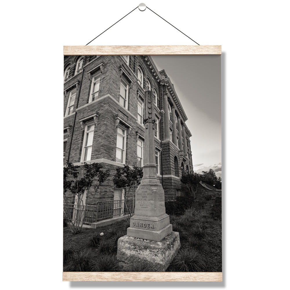 Mississippi State Bulldogs - Darden B&W - College Wall Art #Canvas 