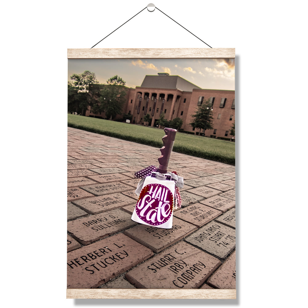 Mississippi State Bulldogs - Hail State Cowbell - College Wall Art #Canvas