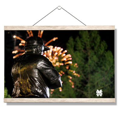 Mississippi State Bulldogs - Polk Fireworks - College Wall Art #Hanging Canvas