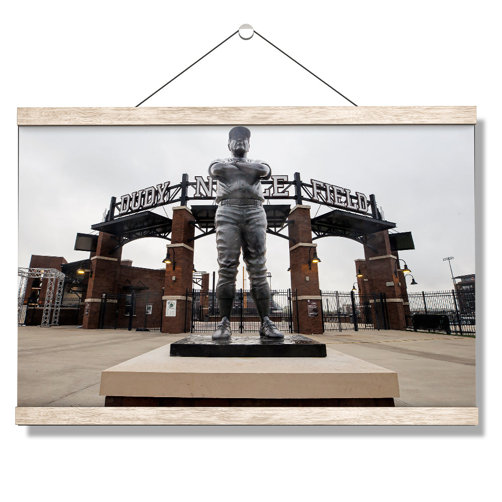Mississippi State Bulldogs - Ron Polk Statue - College Wall Art #Canvas