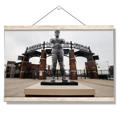 Mississippi State Bulldogs - Ron Polk Statue - College Wall Art #Hanging Canvas