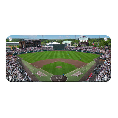 Mississippi State Bulldogs - NCAA Baseball Attendance Record Mississippi State Panoramic - College Wall Art #Metal