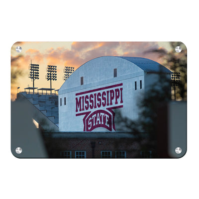 Mississippi State Bulldogs - Mississippi State Sunset - College Wall Art #Metal
