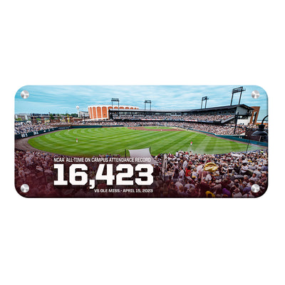 Mississippi State Bulldogs - Record Mississippi State Panoramic - College Wall Art #Metal