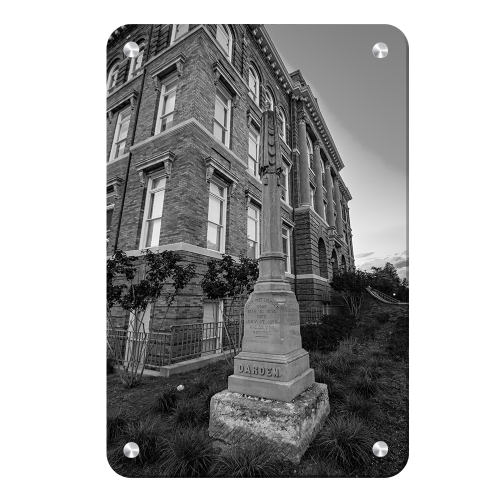 Mississippi State Bulldogs - Darden B&W - College Wall Art #Canvas 