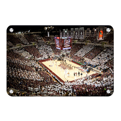 Mississippi State Bulldogs - Basketball Maroon & White Record Crowd - College Wall Art #Metal