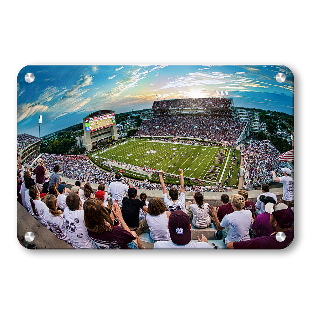 Mississippi State Bulldogs - Fisheye View - College Wall Art #Canvas