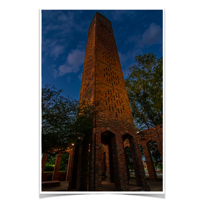 Mississippi State Bulldogs - Carillon Dusk - College Wall Art #Poster