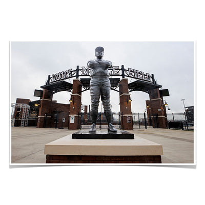 Mississippi State Bulldogs - Ron Polk Statue - College Wall Art #Poster