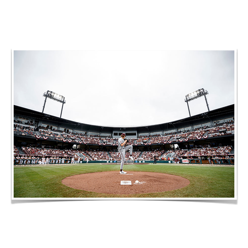 Mississippi State Bulldogs - First Pitch - College Wall Art #Canvas